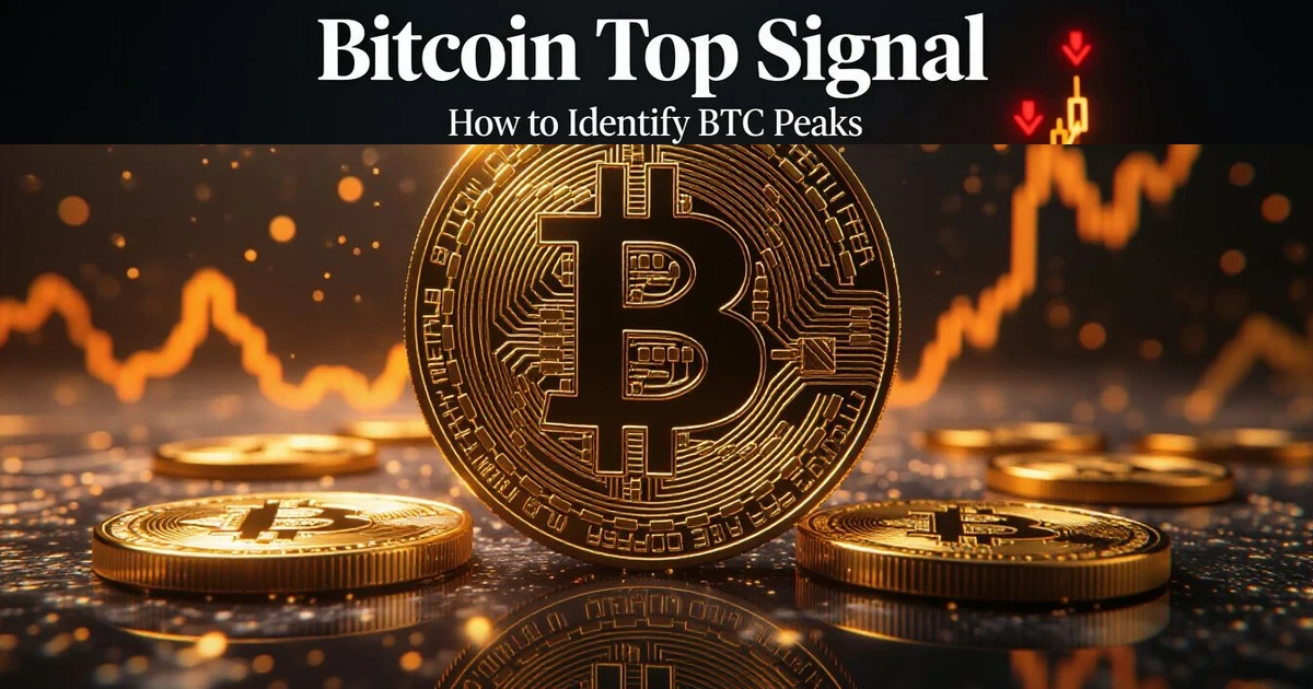 Bitcoin top signal indicators — MVRV Z-Score at cycle peaks