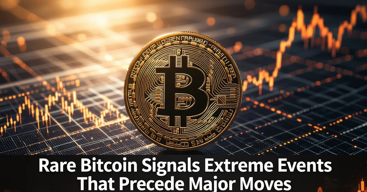 Rare Bitcoin signals — extreme statistical events on Gaussian distribution